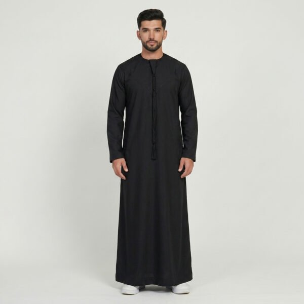 Classic Black Men's Emirati Thobe