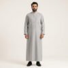 Classic-Dove-Grey-Mens-Arabic-Thobes.jpg Classic Dove Grey Men's Arabic Thobe