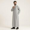 Classic-Dove-Grey-Mens-Arabic-Thobes-2.jpg Classic Dove Grey Men's Arabic Thobe