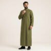 Classic Olive Green Men's Arabic Thobe