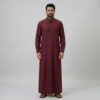 Classic Point Collar Men's Maroon Thobe