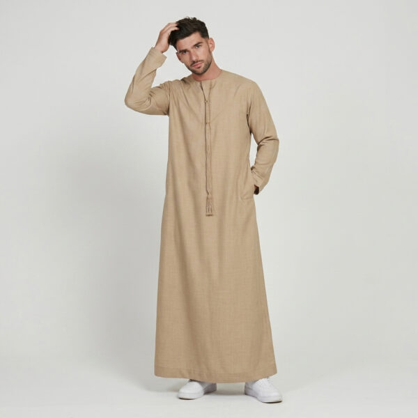 Classic Sand Beige Men's Emirati Thobe