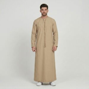 Classic Sand Beige Men's Emirati Thobe