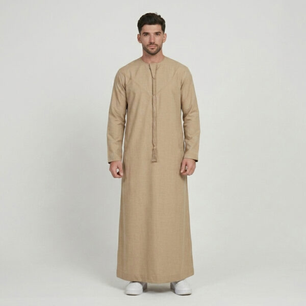 Classic Sand Beige Men's Emirati Thobe