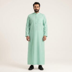 Classic Saudi Mint Green Men's Thobe