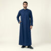 Classic Saudi Style Navy Blue Men's Thobe