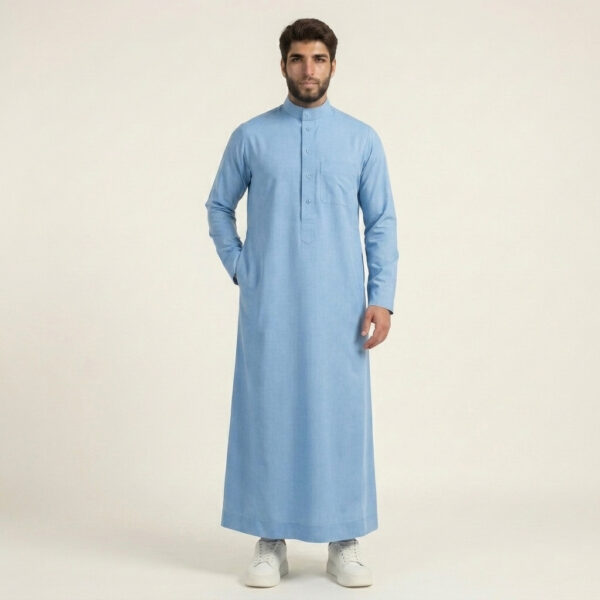Classic-Sky-Blue-Mens-Arabic-Thobes.jpg Classic Sky Blue Men's Arabic Thobe