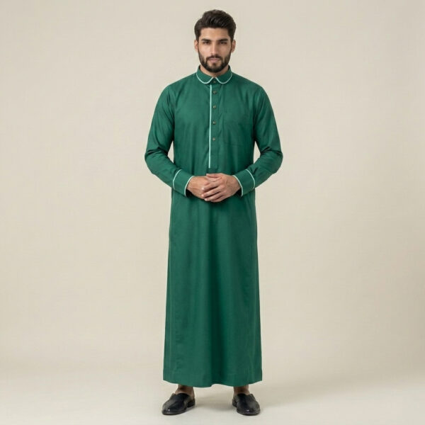 Club-Collar-Emerald-Green-Mens-Thobes.jpg Club Collar Emerald Green Men's Thobe