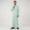 Contrast-Piping-Mint-Green-Mens-Thobes-2.jpg Contrast Piping Mint Green Men's Thobe