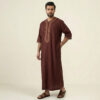 Deep-Maroon-Embroidered-Moroccan-Thobe-for-Men-2.jpeg Deep Maroon Embroidered Moroccan Thobe for Men