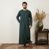 Deep Pine Green Omani Style Men's Thobe