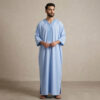 Designer Light Blue Moroccan Thobe