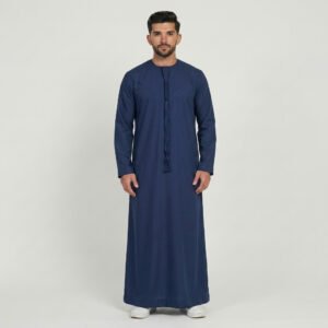 Executive Navy Blue Men's Emirati Thobe