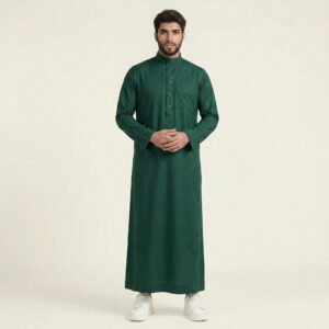 Executive Saudi-Style Forest Green Men's Thobe