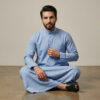 Executive Sky Blue Men's Cashmere Wool Thobe