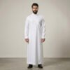 Executive White Men's Cashmere Wool Thobe