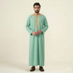 Heritage Mint Green Men's Moroccan Thobe