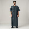 Mens-Black-Half-Sleeves-Thobe.jpg Men’s Black Half Sleeves Thobe
