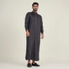 Men’s Black Thobe With Piping