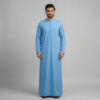 Minimalist Sky Blue Men's Thobe