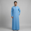 Minimalist Sky Blue Men's Thobe