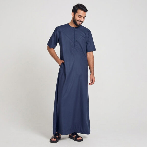 Modern Short Sleeve Men's Emirati Thobe