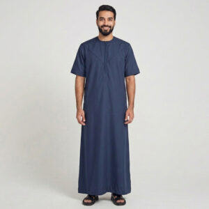 Modern Short Sleeve Men's Emirati Thobe