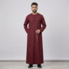Omani Style Men's Maroon Thobe