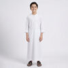 Omani Style White Jubba Thobe for Boys