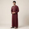 Omani Tassel Detail Men's Maroon Thobe
