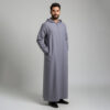 Oslo Grey Men's Hooded Thobe