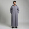 Oslo Grey Men's Hooded Thobe