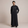 Premium Black Designer Thobe For Men