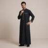 Premium Black Designer Thobe For Men