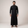 Premium Black Men's Designer Thobe