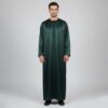 Premium Emerald Green Emirati Silk Thobe for Men's