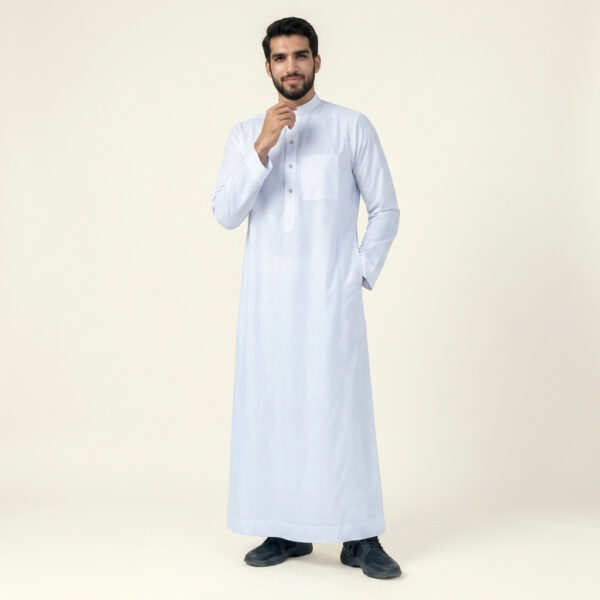 Premium Men's White Saudi Thobe