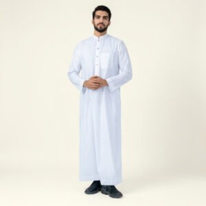 Premium-Mens-white-saudi-thobe.jpg Premium Men's White Saudi Thobe