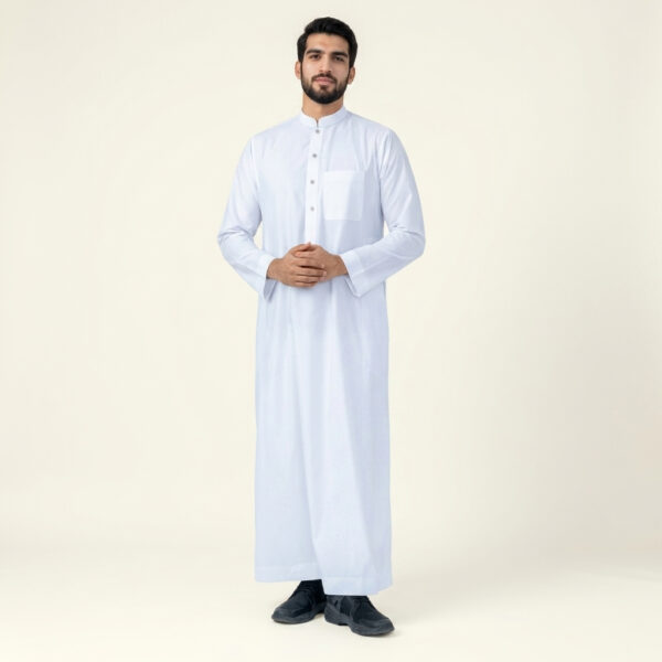 Premium Men's White Saudi Thobe