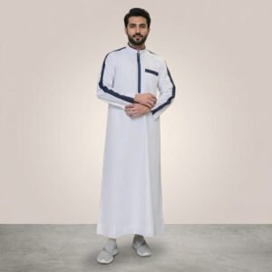 Pristine White Designer Thobe for Men