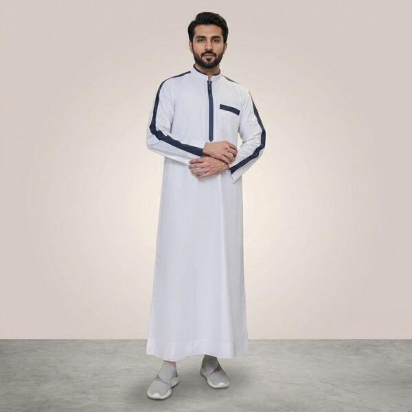 Pristine White Designer Thobe for Men
