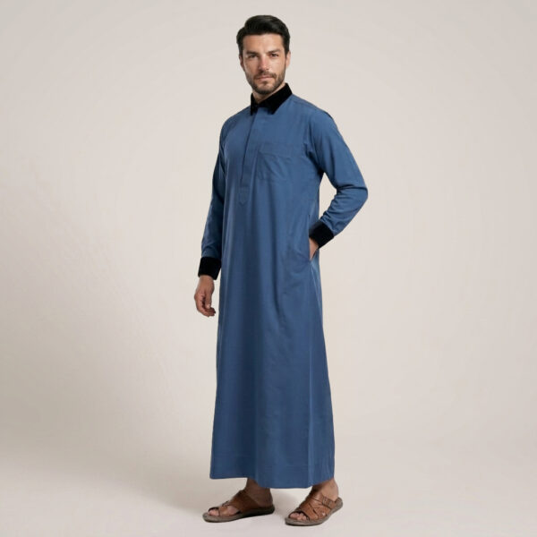 Royal Blue Men's Designer Thobe