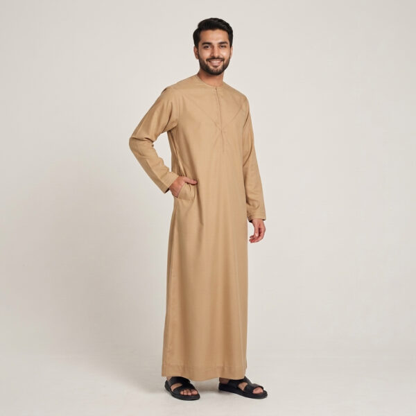 Sand Beige Men's Emirati Thobe