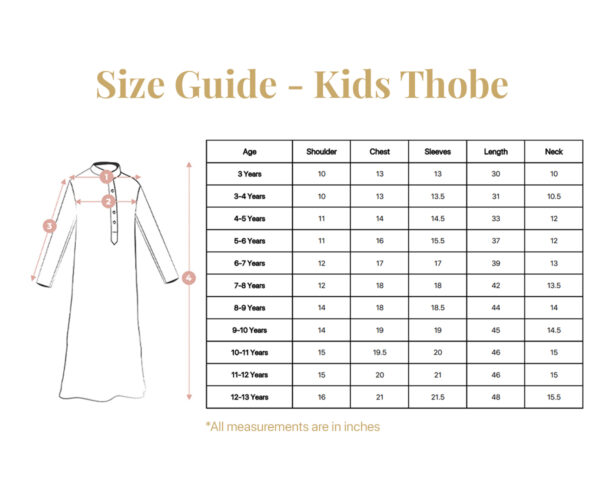 Black Arabic-Inspired Kids Jubba Thobe