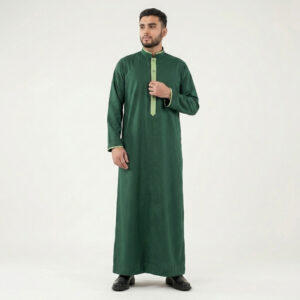 Traditional-Arabic-Green-Mens-Thobes.jpg Traditional Arabic Green Men's Thobe