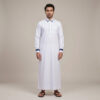 Traditional White Designer Thobe for Men