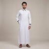 Traditional White Designer Thobe for Men