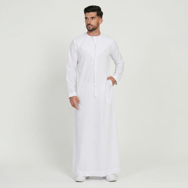 Traditional White Men's Emirati Thobe