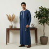 Rich Royal Blue Omani Style Men's Thobe